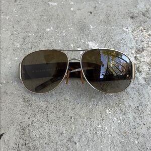 Burberry Aviator Sunglasses - Silver and Brown